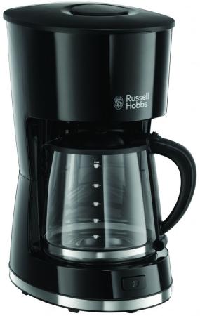 

Кофеварка Russell Hobbs 21420-56, капельная, д/молотово, 1000Вт, 1.25л, автооткл, автоподогрев, противокапля, черный