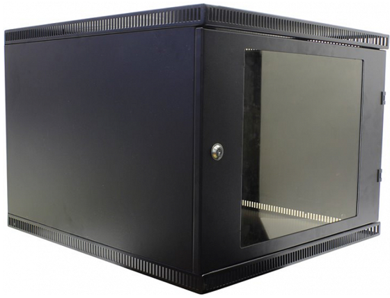 

Шкаф 19" настенный, 9U 600x650, дверь стекло-металл, чёрный, NT WALLBOX LIGHT 9-66 B