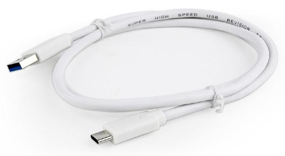 Кабель Type-C 1м Cablexpert CCP-USB3-AMCM-1M-W круглый белый