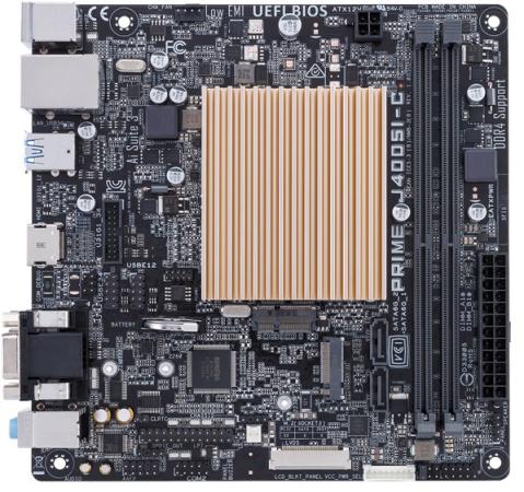Материнская плата ASUS PRIME J4005I-C с процессором Intel 2xDDR4 2 mini-ITX Retail