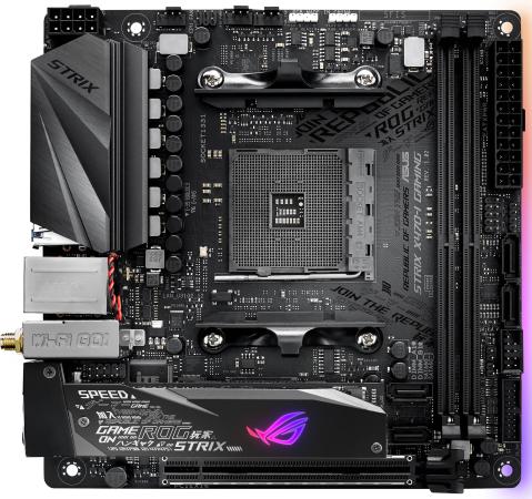 

Материнская плата ASUS ROG STRIX X470-I GAMING Socket AM4 AMD X470 2xDDR4 1xPCI-E 16x 4 mini-ITX