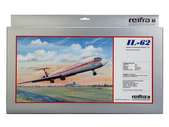 Самолет REIFRA ИЛ-62 53 см серебристый R-IL62