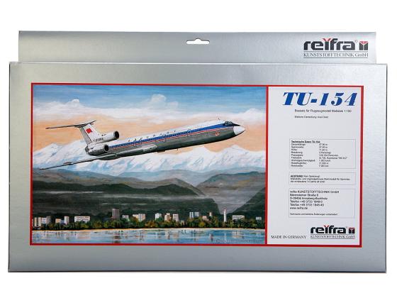 Самолет REIFRA ТУ-154 48 см серебристый R-TU154