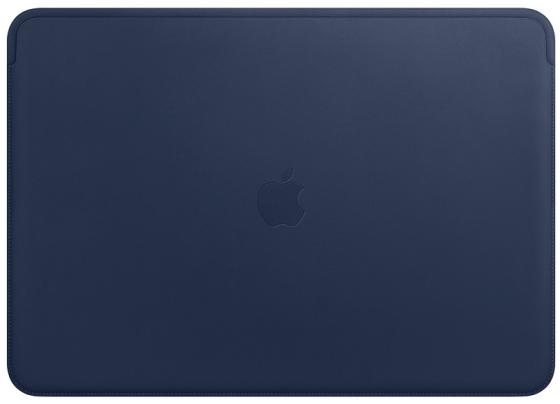 Чехол для ноутбука Leather Sleeve for 15-inch MacBook Pro – Midnight Blue MRQU2ZM/A