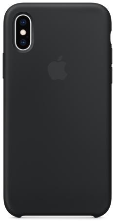 Накладка Apple Silicone Case для iPhone XS чёрный MRW72ZM/A