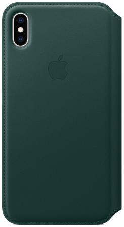 iPhone XS Max Leather Folio - Forest Green