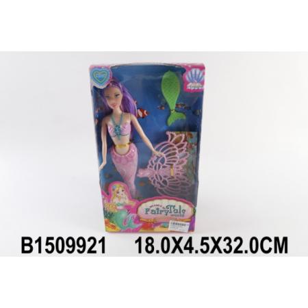 

КУКЛА-РУСАЛКА 29СМ СО СВЕТОМ, С АКСЕСС. 6240A В КОР. 18*4*32СМ в кор.2*48шт