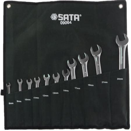 Набор комбинированных ключей SATA 09064 (8 - 24 мм)  11 шт.