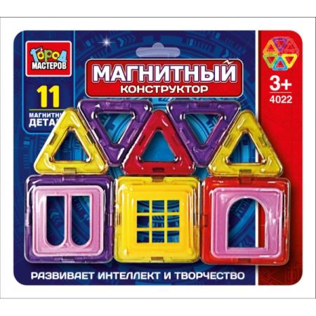 

Магнитный конструктор Город мастеров DT-4022-R 11 элементов DT-4022-R