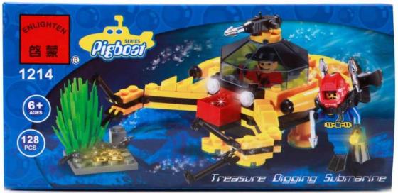 

Конструктор ENLIGHTEN BRICK Treasure Digging Submarine 128 элементов BRICK1214