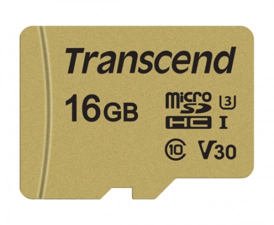 Флеш-накопитель Transcend Карта памяти Transcend 16GB UHS-I U3 microSD with Adapter, MLC TS16GUSD5005