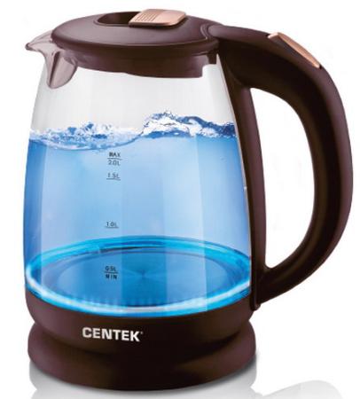 

Чайник Centek CT-1069 2200 Вт бронзовый шоколад 2 л стекло