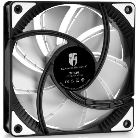 

Вентилятор DEEPCOOL TF120 WHITE 120x120x26мм (PWM, 36шт./кор, эластичная рамка, супертихий, белая LED подсветка, Fluid Dynamic Bearing) Retail BOX