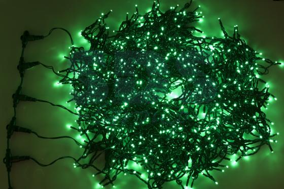 Гирлянда "LED ClipLight" 24V, 5 нитей по 20 метров, цвет диодов Зеленый
