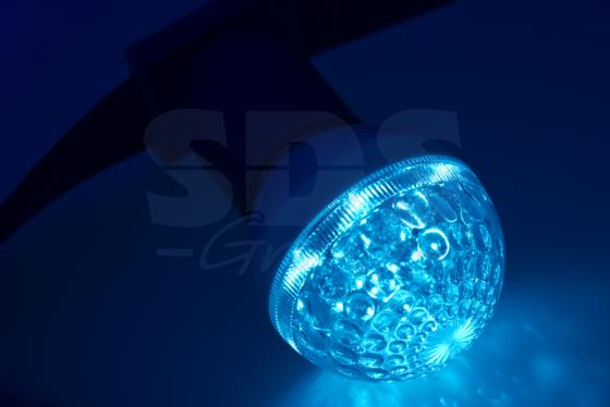 Лампа светодиодная шар NEON-NIGHT 405-613 E27 1W 10 LED, O50мм, синяя 24В