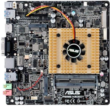 Материнская плата ASUS PRIME N3060T с процессором Intel 2xDDR3 2 mini-ITX
