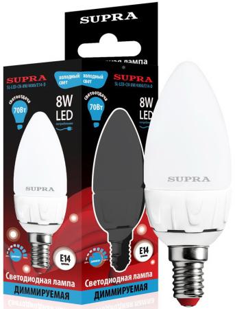 

Лампа светодиодная свеча Supra SL-LED-CN E14 8W 4000K