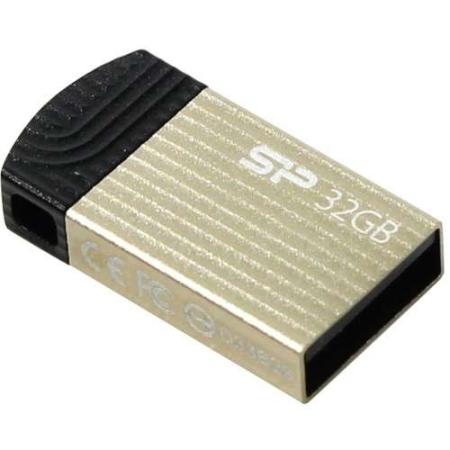 Флеш Диск Silicon Power 32Gb Touch T20 SP032GBUF2T20V1C USB2.0 золотистый