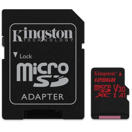 

Флеш карта microSDXC 128Gb Class10 Kingston SDCR/128GB Canvas React + adapter