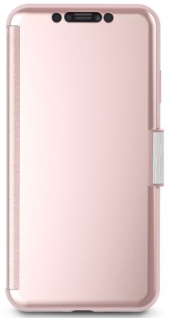 Чехол-книжка Moshi StealthCover для iPhone XS Max пластик полиуретан розовый 99М0102303