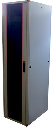 

Шкаф напольный EVOLINE 19"42U600x1000 передняя дверь одностворчатая стекло с металлической рамой слева и справа,задняя дверь одностворчатая металлическая ,цвет серый