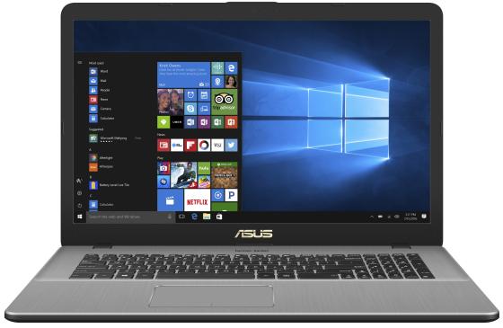 

Ноутбук ASUS VivoBook Pro 17 N705UN-GC159T 17.3" 1920x1080 Intel Core i5-8250U 1 Tb 6Gb nVidia GeForce MX150 2048 Мб серый Windows 10 Home 90NB0GV1-M02240