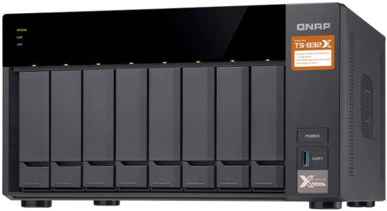 

СХД настольное исполнение 8BAY NO HDD TS-832X-8G QNAP