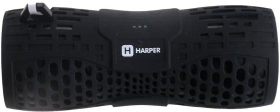 Беспроводная BT-Колонка HARPER PS-045 black (Bluetooth/Влагозащита IPX6/до 7 часов/2x3 Вт/микрофон)