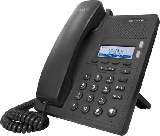 SIP-телефон Escene ES205-N с б/п 2 SIP аккаунта, 128x64 LCD-дисплей, 4 программируемы клавиши, XML/LDAP, регулируемая подставка, 2xRJ45, EP+ приложени