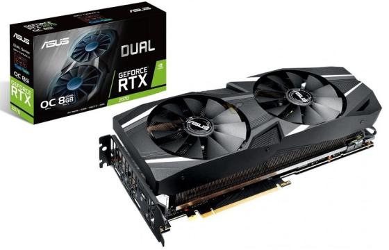 

Видеокарта Asus PCI-E DUAL-RTX2070-A8G nVidia GeForce RTX 2070 8192Mb 256bit GDDR6 1683/8008/HDMIx2/DPx3/HDCP Ret