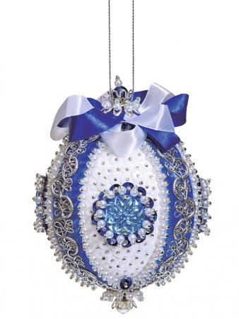 Набор для изготовления шаров Волшебная мастерская Шар Царский синий новогодний от 8 лет