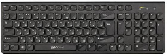 Клавиатура беспроводная Oklick 880S USB черный