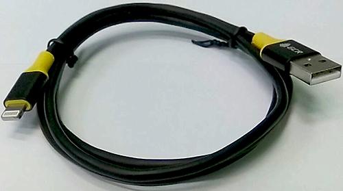 Кабель Lightning 5м Green Connection GCR-51031 круглый черный/желтый