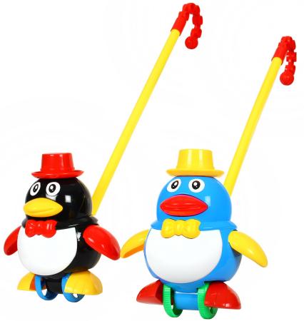 Каталка Наша Игрушка Пингвин пластик от 1 года с ручкой цвет в ассортименте