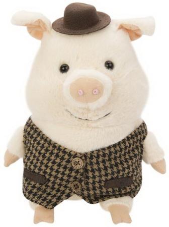Мягкая игрушка животные Fluffy Family "Папа Свин" 20 см искусственный мех трикотаж