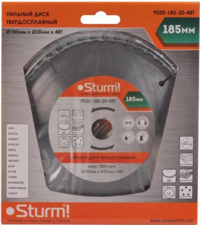 

Диск пильный твердосплавный STURM! 9020-185-20-48T 185x20x48 зубьев с переход. кольцом на 16мм