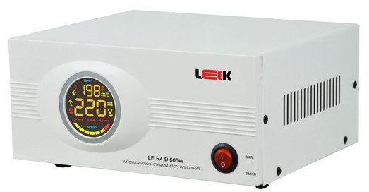 Стабилизатор напряжения LEEK LE R4 D 500W  (настол) 140-270V, IP20 (6) рел.