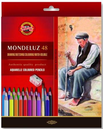 

Набор художественных карандашей акварельных MONDELUZ, 48 цв.,картонная упаковка с европодвесом