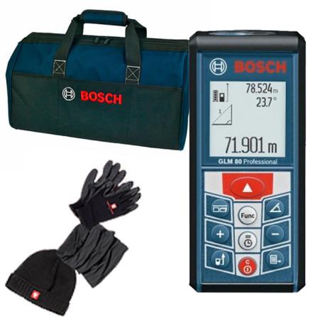 

Дальномер BOSCH GLM 50 C (06159940M1) +Зимний набор+Сумка Bosch, Черный/синий