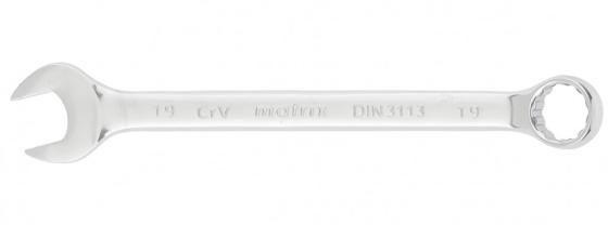 Ключ комбинированный MATRIX 15163 (19 мм) CrV полированный хром