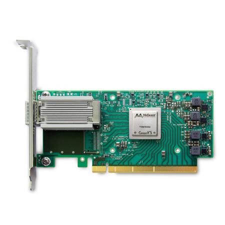 ConnectX®-5 EN network interface card, 100GbE single-port QSFP28, PCIe3.0 x16, tall bracket, ROHS R6