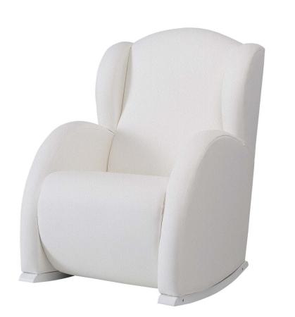 Кресло-качалка с Relax-системой Micuna Wing Flor (white/leatherette white)