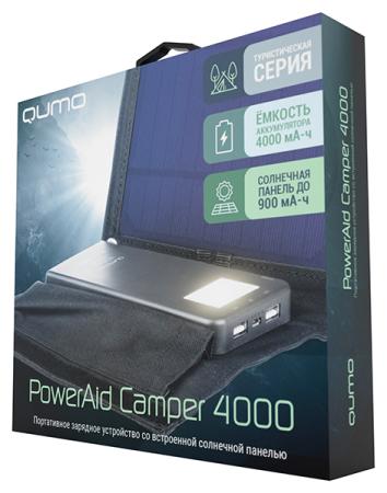 Внешний аккумулятор Power Bank 4000 мАч QUMO PowerAid Camper черный 23639