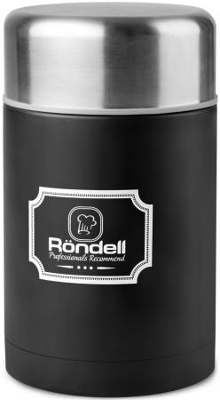 

946-RDS Термос для еды 0,8 л с внутр.контейнером 0,35 л Picnic Black Rondell (BK