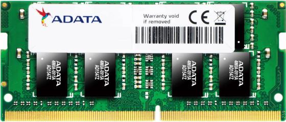 Оперативная память для ноутбука 8Gb (1x8Gb) PC4-19200 2400MHz DDR4 SO-DIMM CL17 A-Data AD4S2400W8G17-S