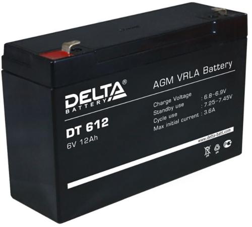 

Delta DT 612 (12А\\ч, 6В) свинцово- кислотный аккумулятор