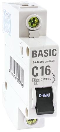 Выключатель EKF mcb4729-1-25C  авт. 1п c 25а ва 47-29 4.5ка basic