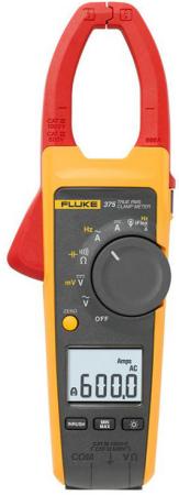 Клещи FLUKE 375  цифровая 600мА черный, желтый, красный 0,388кг