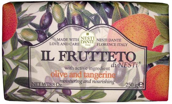 Мыло твердое Nesti Dante Pure olive oil & Tangerine / Оливковое масло и мандарин 250 гр 1715206
