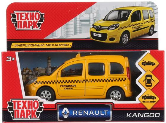 Инерционная машинка Технопарк "Renault Kangoo Такси" 1:12 желтый